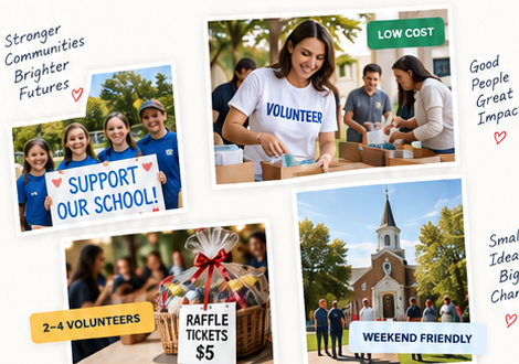 School, church and community fundraising activities