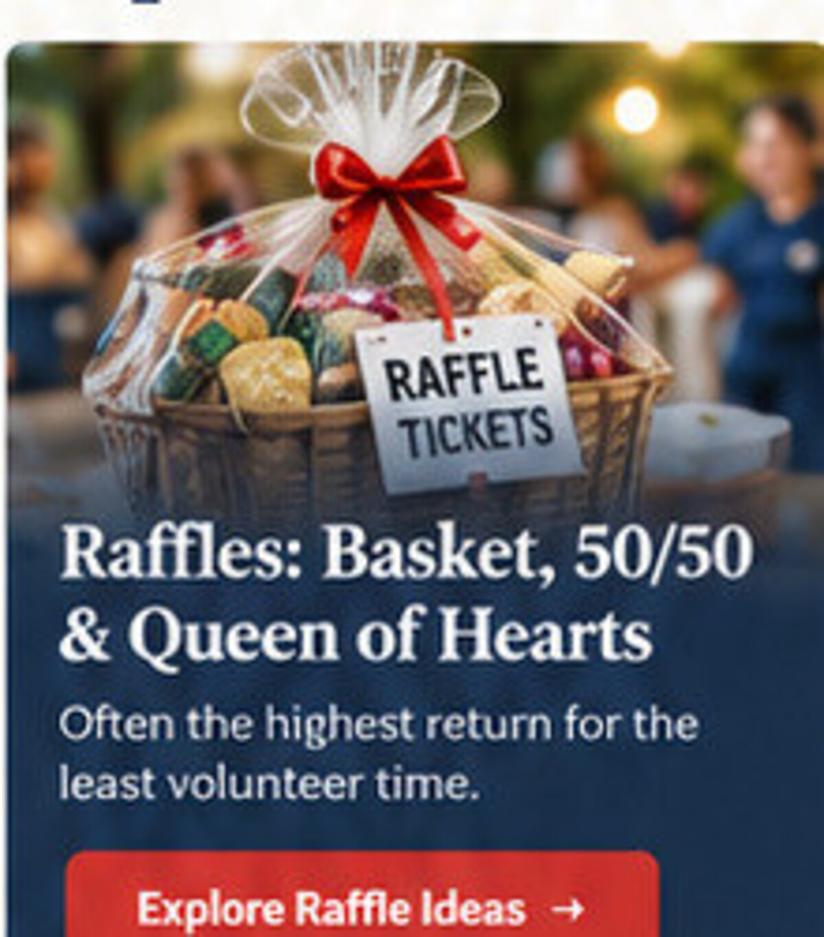 Basket raffle fundraiser